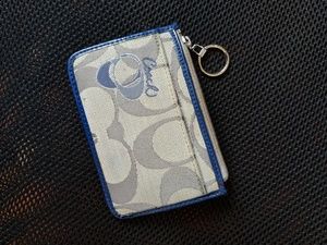 Silver Coach Cardholder Wallet